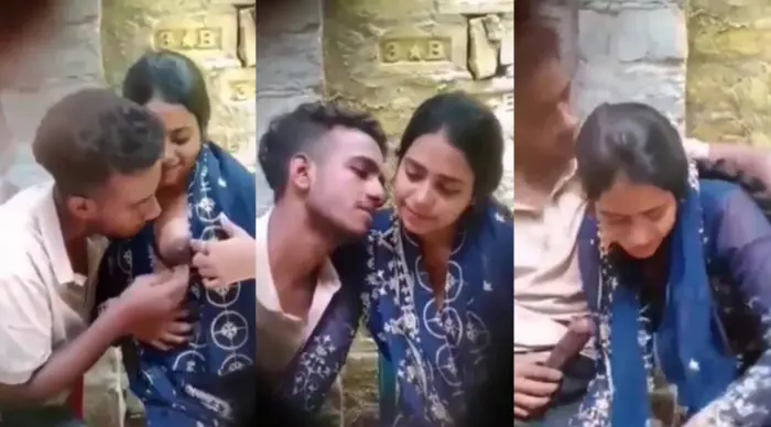 Cute Lovers Outdoor Boob Sucking & Giving Blowjob Uncut Video