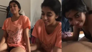 Super Cute Mallu Teen GF Sucking Hard Hot Video